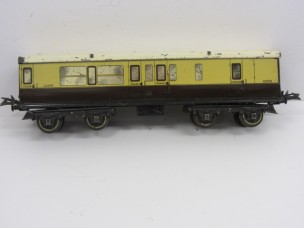 Hornby Gauge 0 GW No2 Corridor Brake/3rd Bogie Coach
