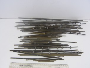 Over 100 Various lengths of Bassett-Lowke Brass Rail