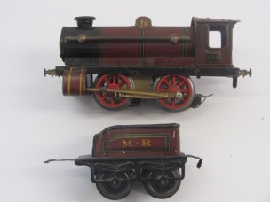 Rare Whitanco Gauge 0 Electric MR Locomotive and Tender 333