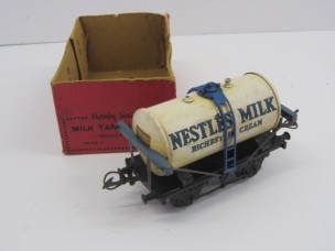 Scarce Hornby Gauge 0 Black Chassis "Nestles" Tank Wagon