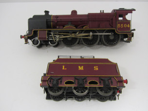 Gauge 0 12v DC 2-Rail Electric LMS Maroon 4-6-0 Patriot Class Locomotive and Tender 5504 "Royal Signals"