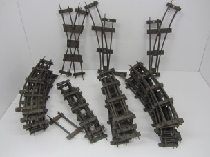 Qty of Early Hornby(Meccano Ltd) Tinplate Track