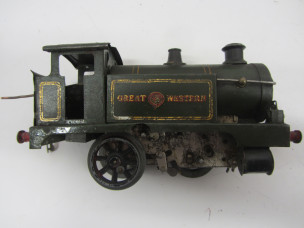 Early Hornby Gauge 0 Great Western C/W No1 Tank Locomotive