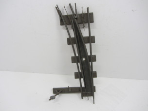 Rare Early Bassett-Lowke Gauge 0 Tinplate Electric LH Point with Brass Strip Centre Rail