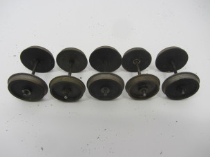 Gauge 0 Steel Bogie Coach Wheels with Axles