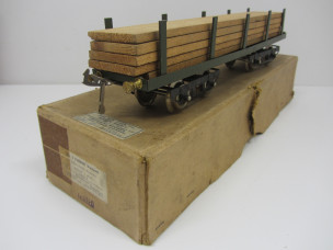 Early Hornby Gauge 0 No2 Timber Wagon Boxed