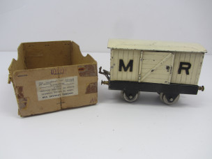 Early Hornby Gauge 0 Covered Luggage Van Part Boxed