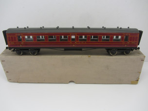 Bonds Wood Construction Gauge 0 LMS Third Corridor Coach Boxed