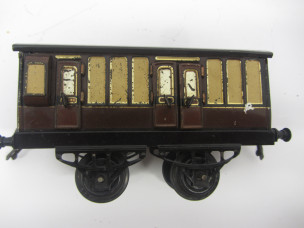 Early Hornby Gauge 0 No1 GWR Guards Van