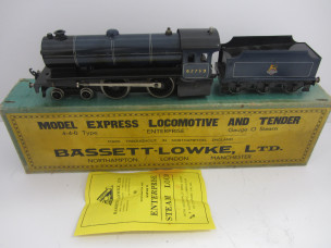 Bassett-Lowke Gauge 0 Live Steam 4-4-0 Enterprise Locomotive and Tender in Rare BR Blue Livery