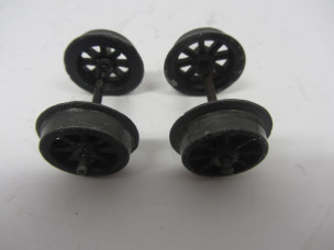 Set of Prewar Bassett-Lowke Wagon Wheels with Axles