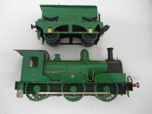 Kit Built Tin Plate Gauge 0 12vDC 2-Rail ECDR 4-4-0 Locomotive and Tender